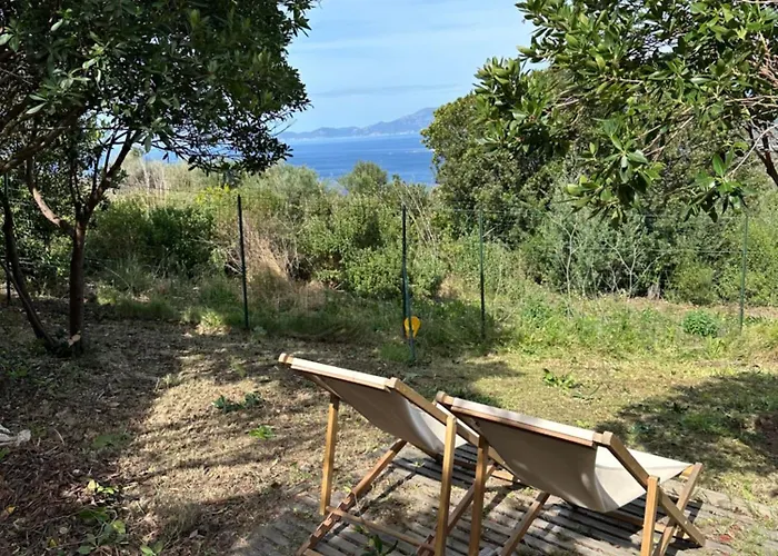 La Doulou Calme, Vue Et Jardin Chalé Coti-Chiavari (Corsica)
